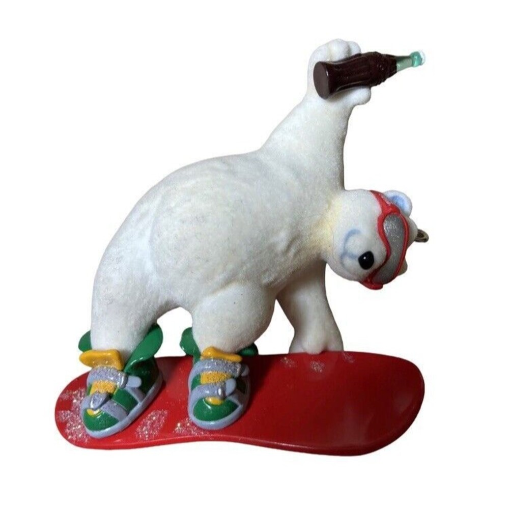 Hallmark Keepsake Christmas Ornament Cool Sport Coca-Cola Polar Bear 2001